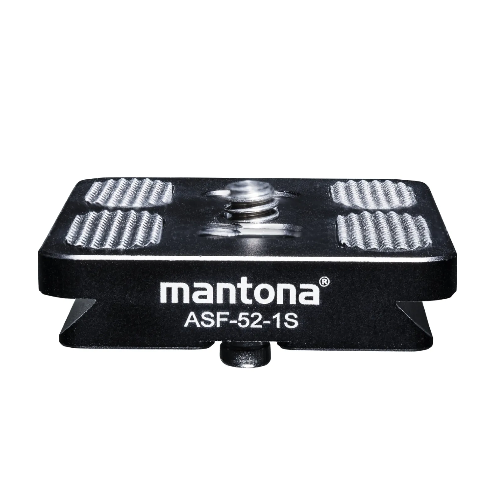 Mantona Schnellwechselplatte für Fortress Kugelkopf "Arca Swiss" 52 mm schwarz