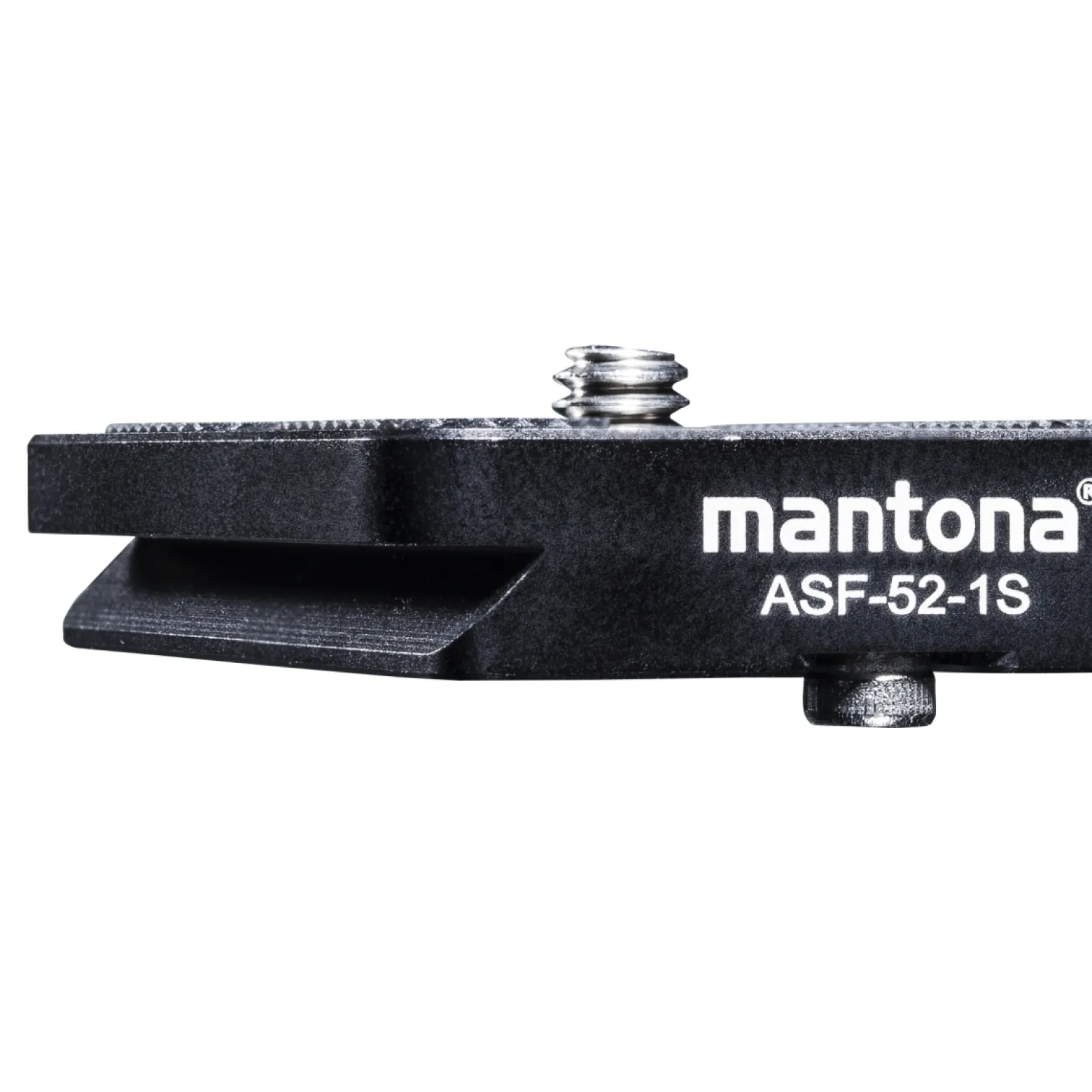 Mantona Schnellwechselplatte für Fortress Kugelkopf "Arca Swiss" 52 mm schwarz