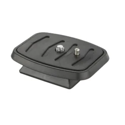 Mantona Schnellwechselplatte für Travel Pro II Stativ – Schnellwechsel Kameraplatte, 65x52x15 mm, 1/4 Zoll Kamera Anschluss, für den Neiger des Mantona Basic Travel Pro II Videostativs