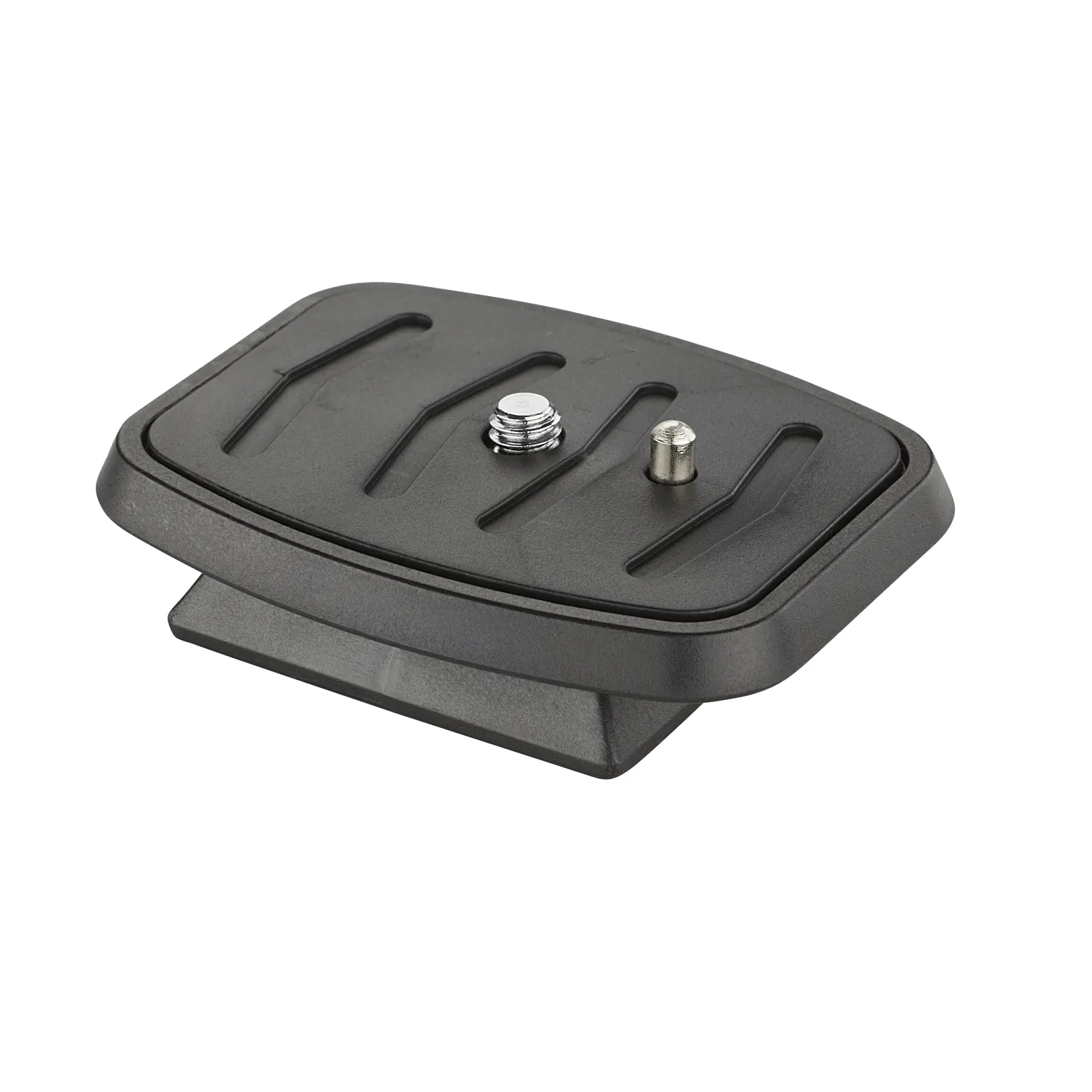 Mantona Schnellwechselplatte für Travel Pro II Stativ – Schnellwechsel Kameraplatte, 65x52x15 mm, 1/4 Zoll Kamera Anschluss, für den Neiger des Mantona Basic Travel Pro II Videostativs