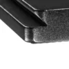Mantona Schnellwechselplatte für SG-350, Aluminium mit Gummierung, Abmessungen 70 x 44 x 11 mm inkl. Befestigungsschraube (1/4 Zoll) schwarz