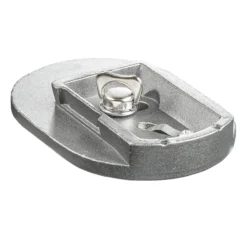 Mantona Schnellwechselplatte für ActionShot Stativkopf – Schnellwechsel Kameraplatte, 85x60x14 mm, 1/4 Zoll Kamera Anschluss, für ActionShot ActionGrip Kugelkopf