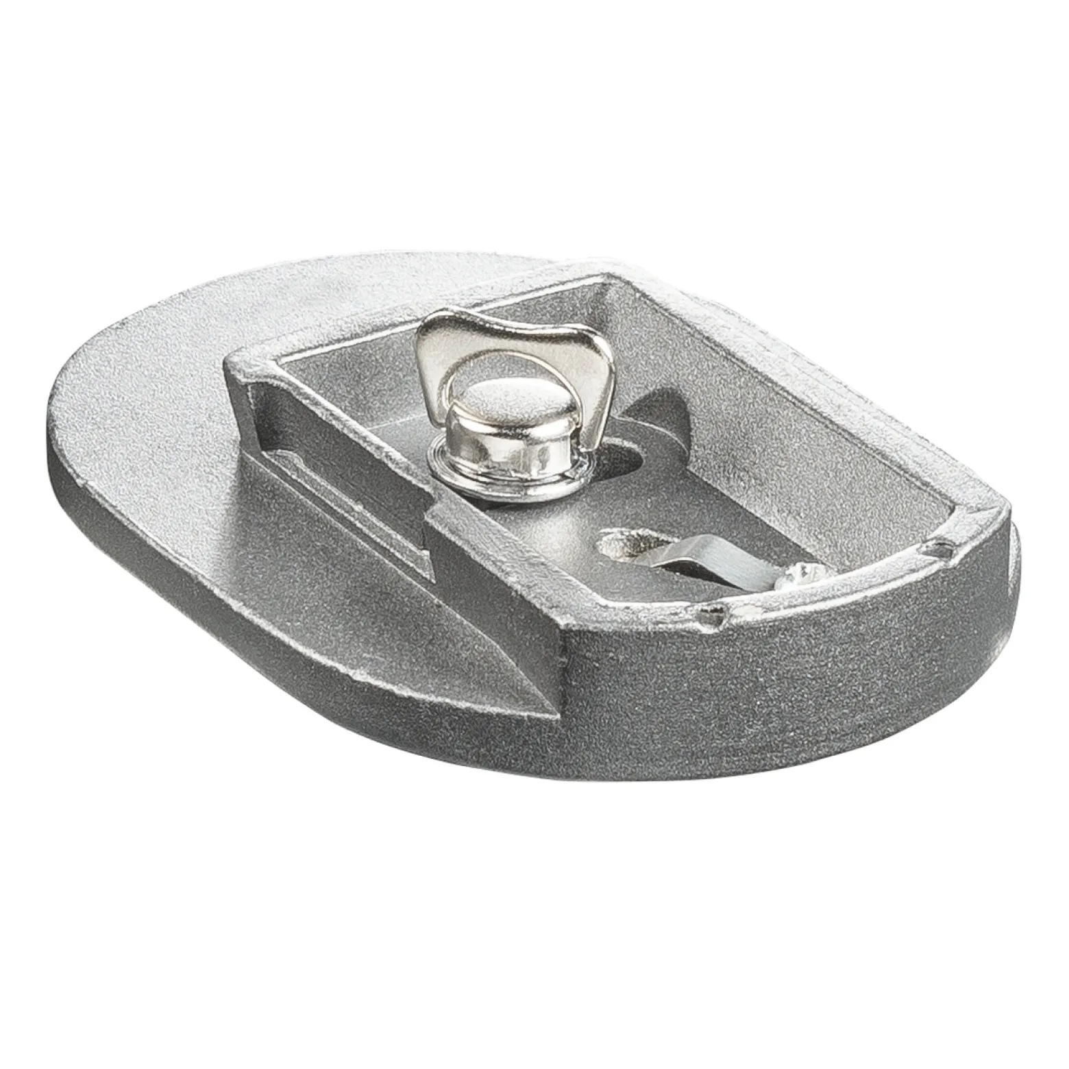 Mantona Schnellwechselplatte für ActionShot Stativkopf – Schnellwechsel Kameraplatte, 85x60x14 mm, 1/4 Zoll Kamera Anschluss, für ActionShot ActionGrip Kugelkopf