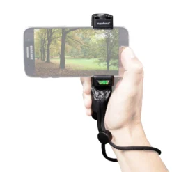 Mantona Smartphone Halter Movie Maker - 60 x 30 x 140 mm / Klemmbreite 55 bis 94 mm - mit 3x 1/4 Zoll, Blitzschuh, Alugriff - für Smartphone und kompatibel mit iPhone