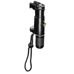 Mantona Smartphone Halter Movie Maker - 60 x 30 x 140 mm / Klemmbreite 55 bis 94 mm - mit 3x 1/4 Zoll, Blitzschuh, Alugriff - für Smartphone und kompatibel mit iPhone