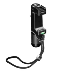 Mantona Smartphone Halter Movie Maker - 60 x 30 x 140 mm / Klemmbreite 55 bis 94 mm - mit 3x 1/4 Zoll, Blitzschuh, Alugriff - für Smartphone und kompatibel mit iPhone