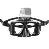 Mantona Taucherbrille mit Befestigung (kompatibel mit GoPro Hero 11 10 9 8 7 6 5 4 3+ 3 2 1, Session und andere kompatible Action Cams)