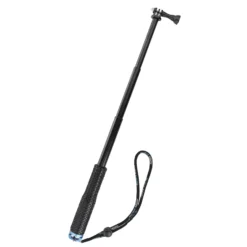 Mantona Teleskop Haltestange Griff - L 50 cm - ausziehbar von 18-50 cm - Adapter kompatibel mit GoPro-Systemen, kompatibel mit Hero 11 10 9 8 7 6 5 4 3+ 3 2 1, Session u. v. m.