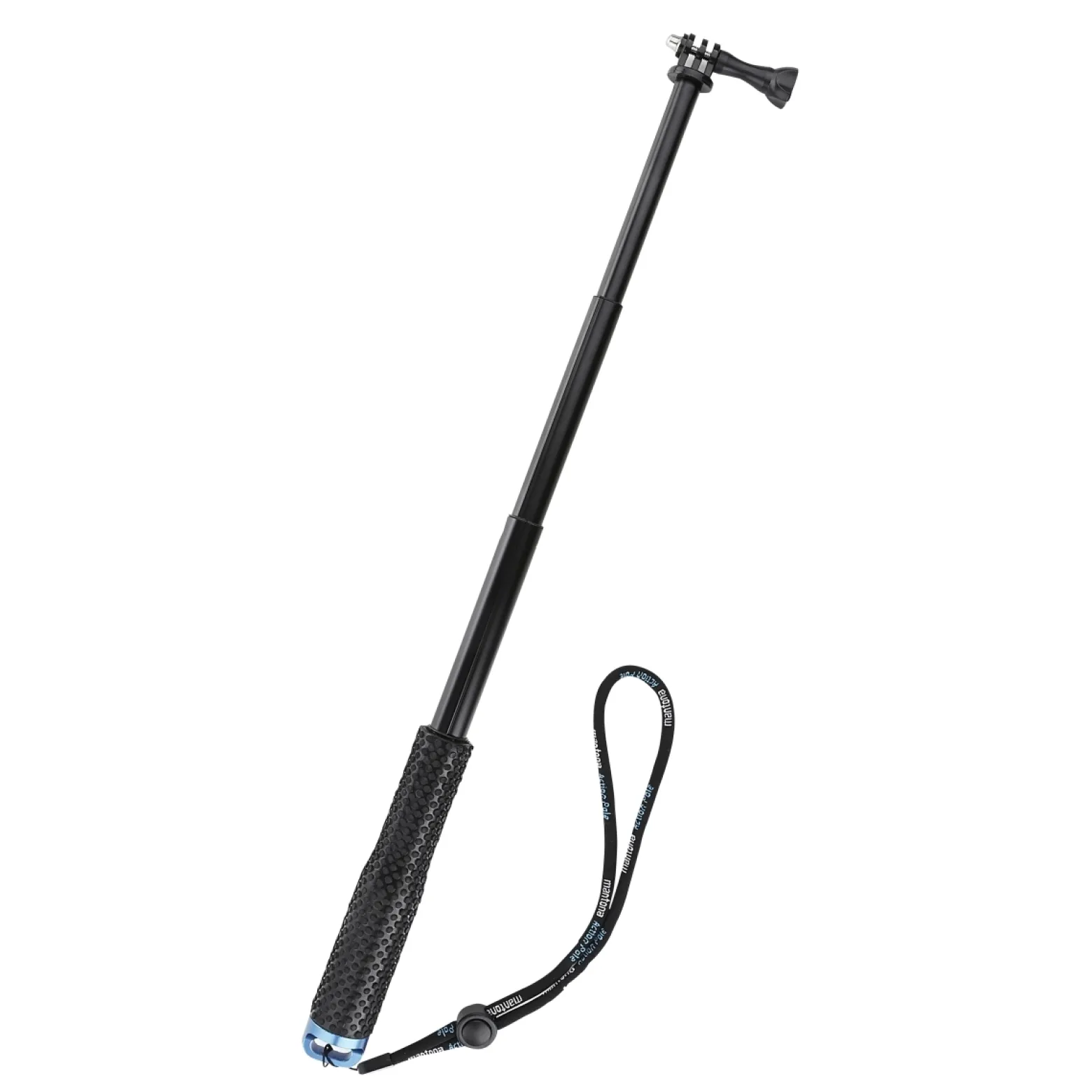 Mantona Teleskop Haltestange Griff - L 50 cm - ausziehbar von 18-50 cm - Adapter kompatibel mit GoPro-Systemen, kompatibel mit Hero 11 10 9 8 7 6 5 4 3+ 3 2 1, Session u. v. m.