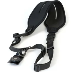Mantona TWIN PADDY Quick Strap Kameragurt Länge verstellbar 112-163 cm, Tragegurt für Kameras max. Traglast 5 kg, Schultergurt mit 1/4 Zoll Standardgewinde