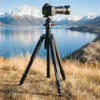 Mantona Wolverine L 284 + Onyx 8 Kugelkopf Set Fotostativ mit Stativkopf aus Aluminium mit Arca Swiss kompatibler Schnellwechselplatte