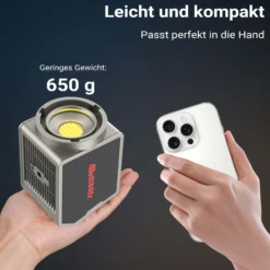 Multiblitz MB-PL LED 60B Fotolicht 60 W Bi Color COB LED Licht mit Akku