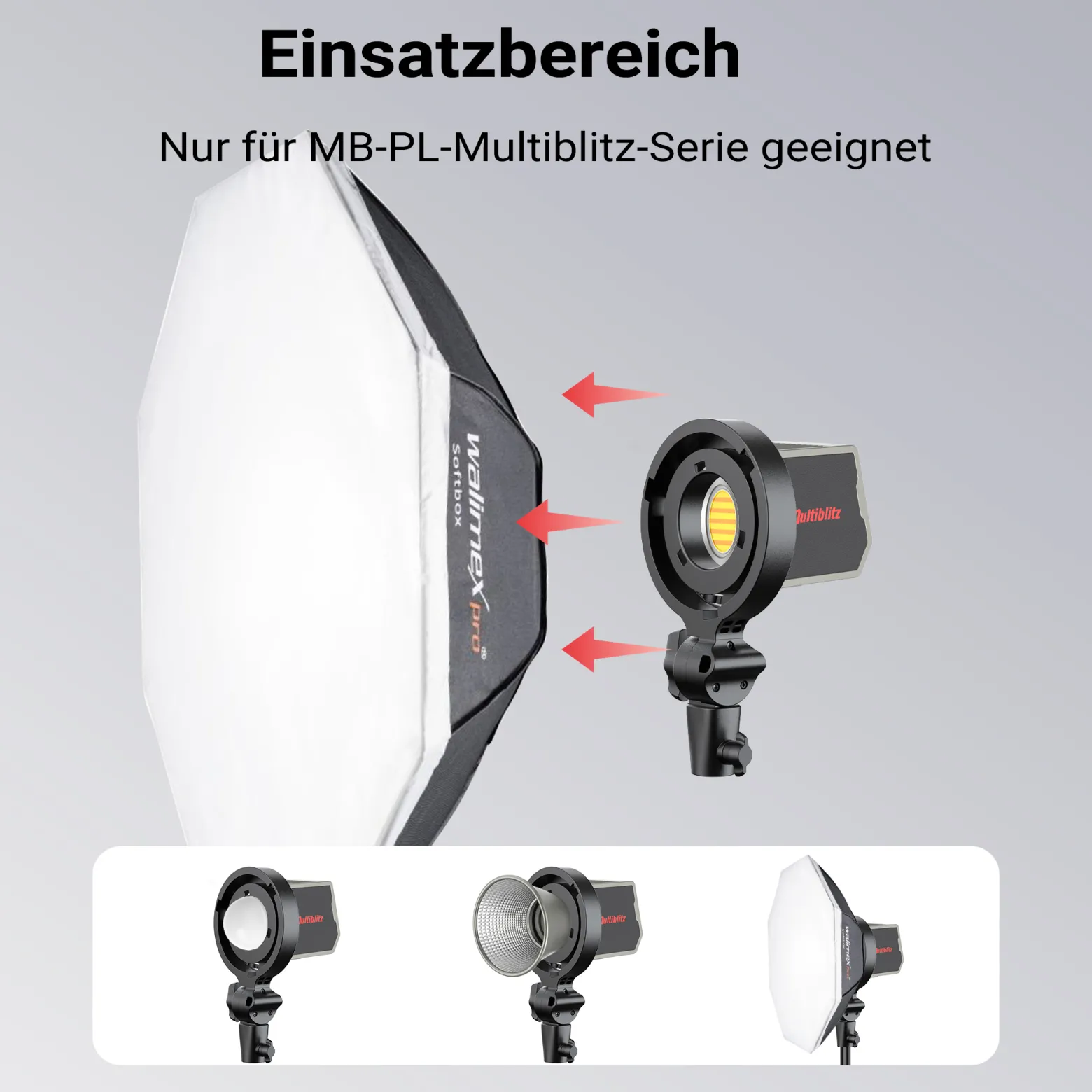 Multiblitz Mini Bowens auf Bowens Adapter für MB-PL Serie, geeignet für Stative mit 5/8 Zoll Spigot-Anschluss, Ideal bei Fotoshootings und Videoaufnahmen