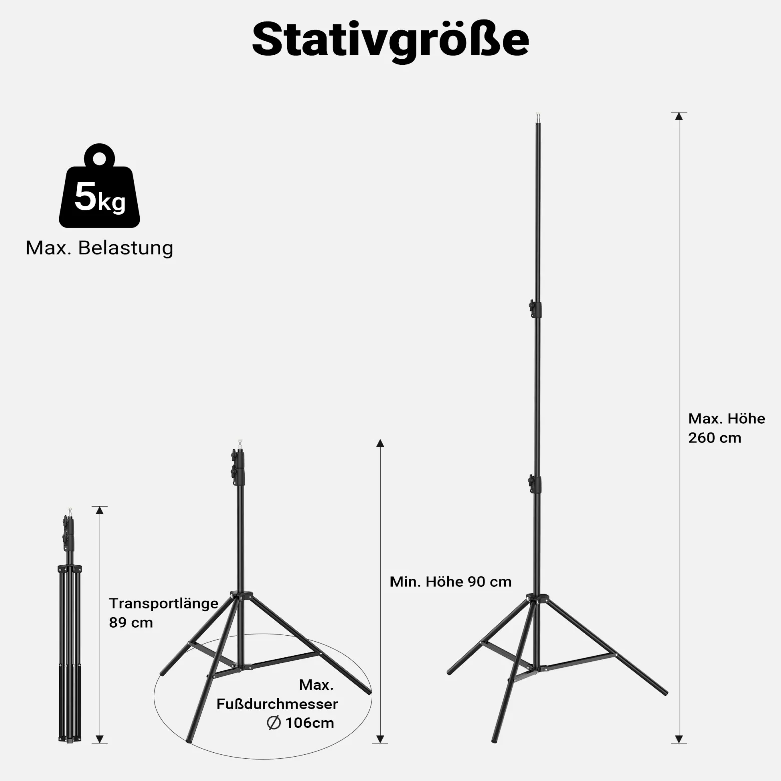 Multiblitz Set aus 2x LED 60B Fotolicht mit 2x FT-8051 Lampenstativ und 2x Octagon Softbox Ø 40 cm