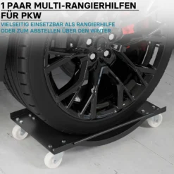 Multi Rangierhilfe PKW Transportschale 1 Paar Rangierroller Rangierheber Rangierbrett 900 kg/Paar