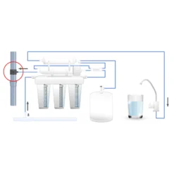 Naturewater Anschluss Ø 38 mm für Umkehrosmose RO Ablauf für Siphons, Ersatzteil Umkehrosmoseanlage, Wasserfilter, Trinkwasser