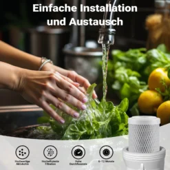 Naturewater CTO-10B Aktivkohle Block Filter 10 Zoll (254 mm) 5 µ Ersatz Wasserfilter, Umkehrosmose Filter, Ersatz Filterkartusche, Trinkwasserfilter