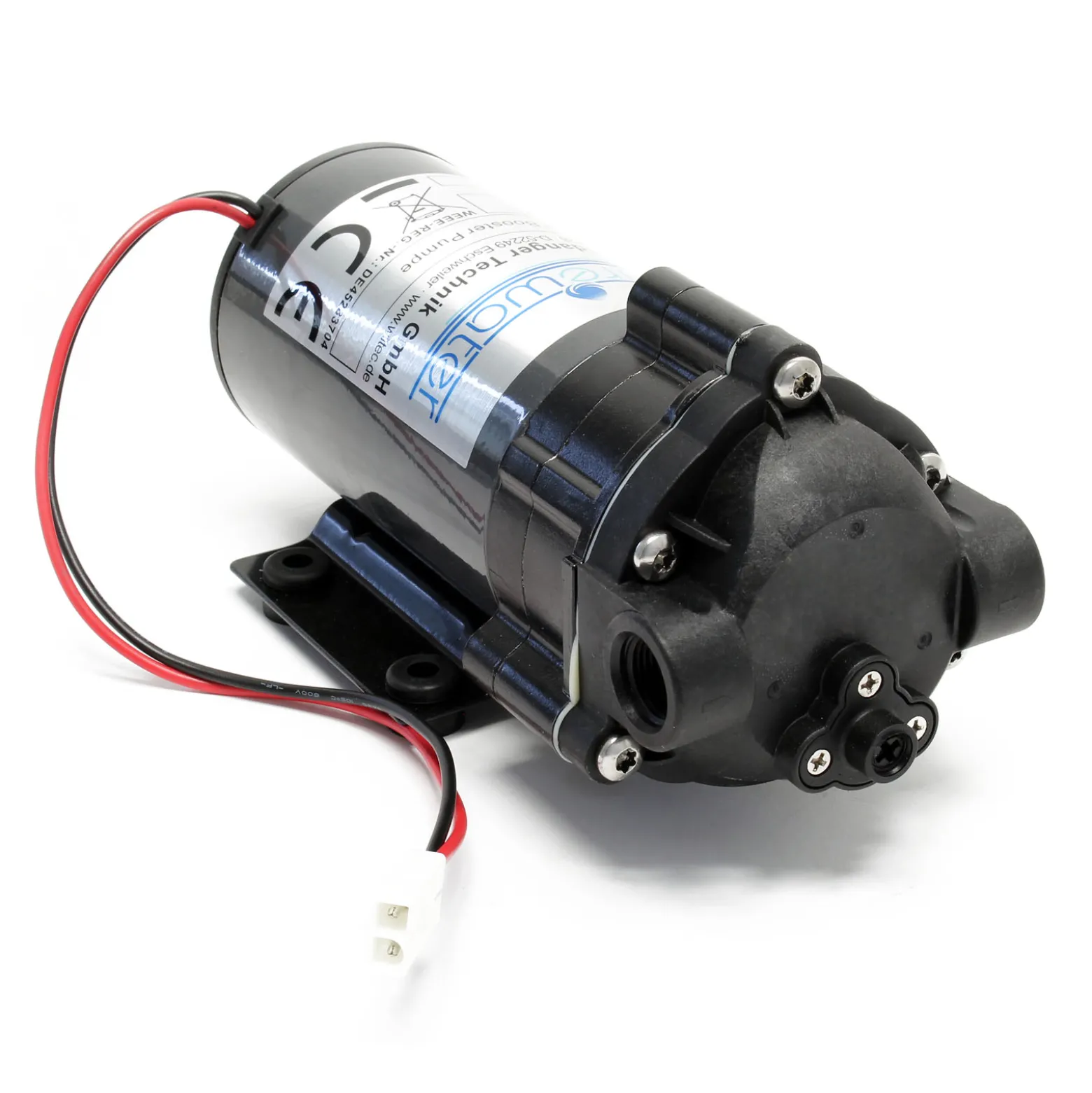 Naturewater Druckerhöhungspumpe 200 GPD (750 l), Booster Pumpe 60 W für Umkehrosmoseanlage, Wasser Eingangsdruck 2 bar auf Ausgangsdruck 5 bar