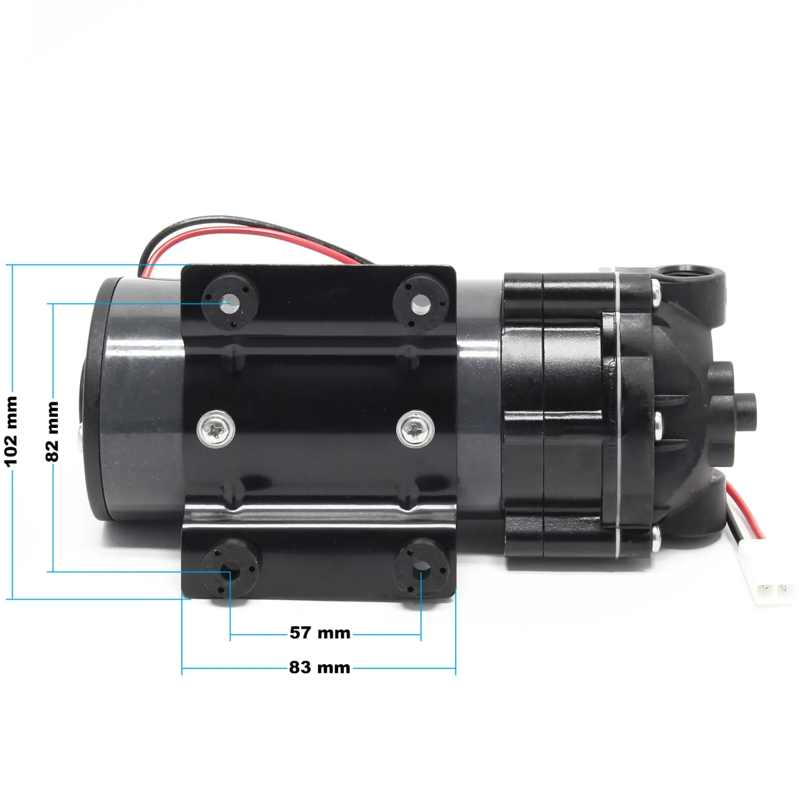 Naturewater Druckerhöhungspumpe 400 GPD (1514 l), Booster Pumpe 96 W für Umkehrosmoseanlage, Wasser Eingangsdruck 2 bar auf Ausgangsdruck 5 bar