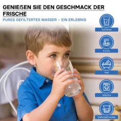 Naturewater 4 G Wassertank (15,14 L) für Umkehrosmose Wasser, Container lebensmittelecht, Vorratsbehälter mit Membran aus Butylkautschuk