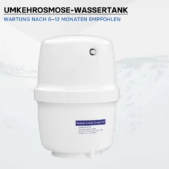 Naturewater 4 G Wassertank (15,14 L) für Umkehrosmose Wasser, Container lebensmittelecht, Vorratsbehälter mit Membran aus Butylkautschuk