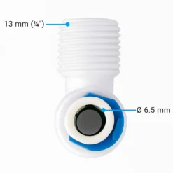Naturewater 90° Jaco Fitting für Schlauch 6,35 mm (1/4