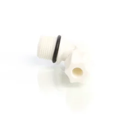 Naturewater 90° Jaco Fitting für Schlauch 6,35 mm (1/4") und mit 16,41 mm (3/8") AG, für Trinkwasser Ultrafiltration Mikrofilter Umkehrosmose (RO)