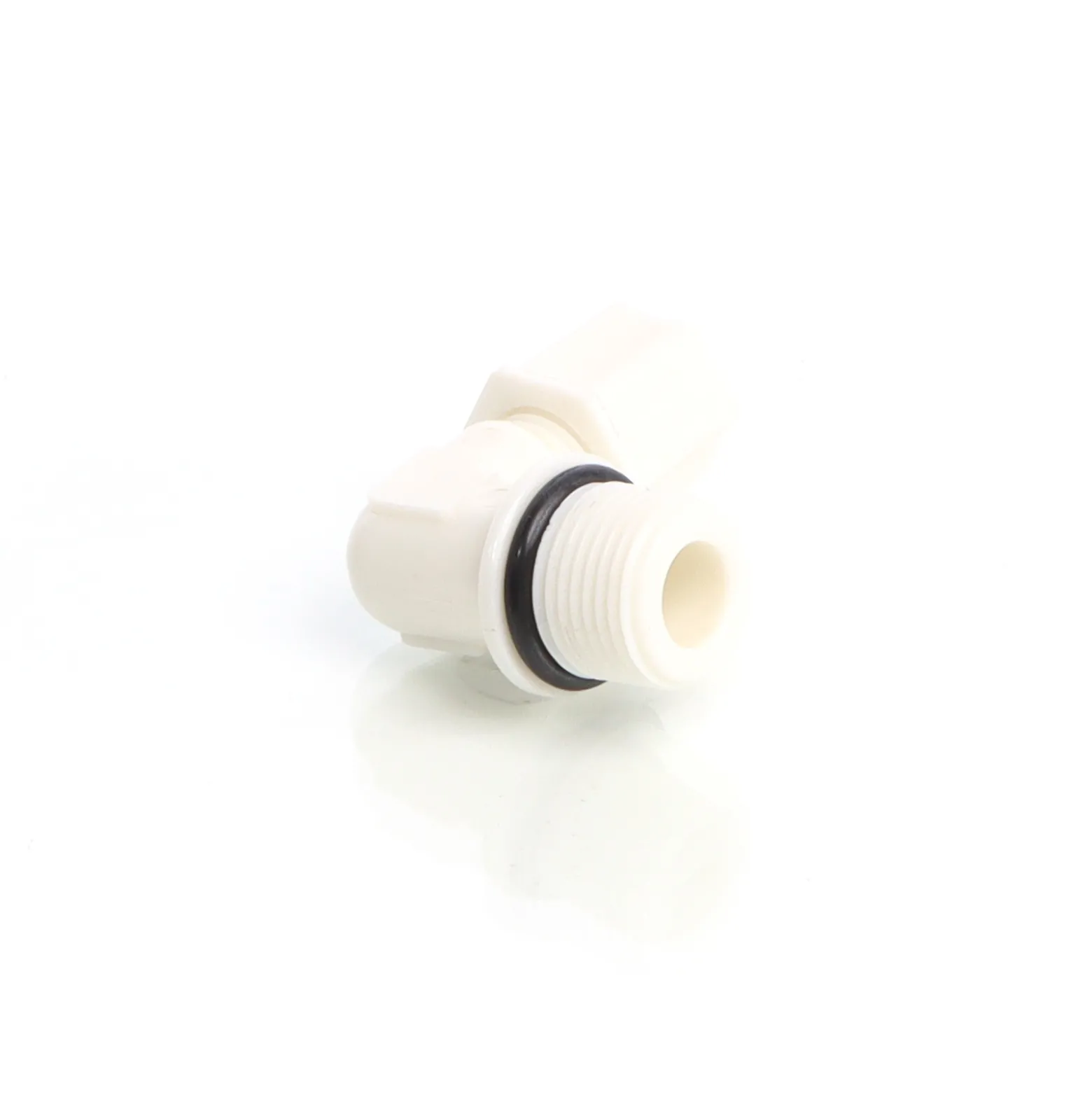 Naturewater 90° Jaco Fitting für Schlauch 6,35 mm (1/4") und mit 16,41 mm (3/8") AG, für Trinkwasser Ultrafiltration Mikrofilter Umkehrosmose (RO)