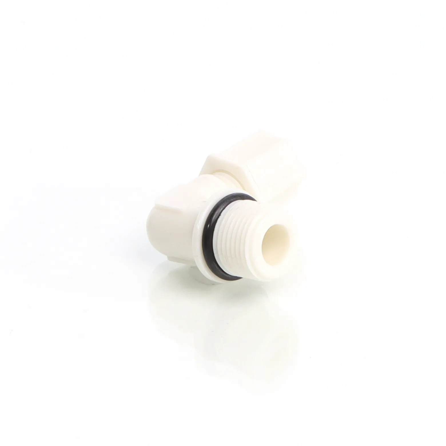 Naturewater 90° Jaco Fitting für Schlauch 6,35 mm (1/4") und mit 16,41 mm (3/8") AG, für Trinkwasser Ultrafiltration Mikrofilter Umkehrosmose (RO)