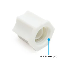 Naturewater Jaco Fitting Verbinder für Schlauch 6,35 mm (1/4") und mit 9,51 mm (1/8") IG, für Trinkwasser Ultrafiltration Mikrofilter Umkehrosmose (RO)