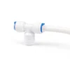 Naturewater Jaco T Fitting für Schlauch mit 2x 6,5 mm Anschluss und 12,91 mm Außengewinde (1/4"), für Trinkwasser Ultrafiltration Mikrofilter Umkehrosmose