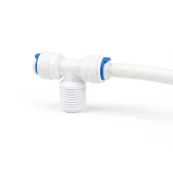 Naturewater Jaco T Fitting für Schlauch mit 2x 6,5 mm Anschluss und 12,91 mm Außengewinde (1/4"), für Trinkwasser Ultrafiltration Mikrofilter Umkehrosmose