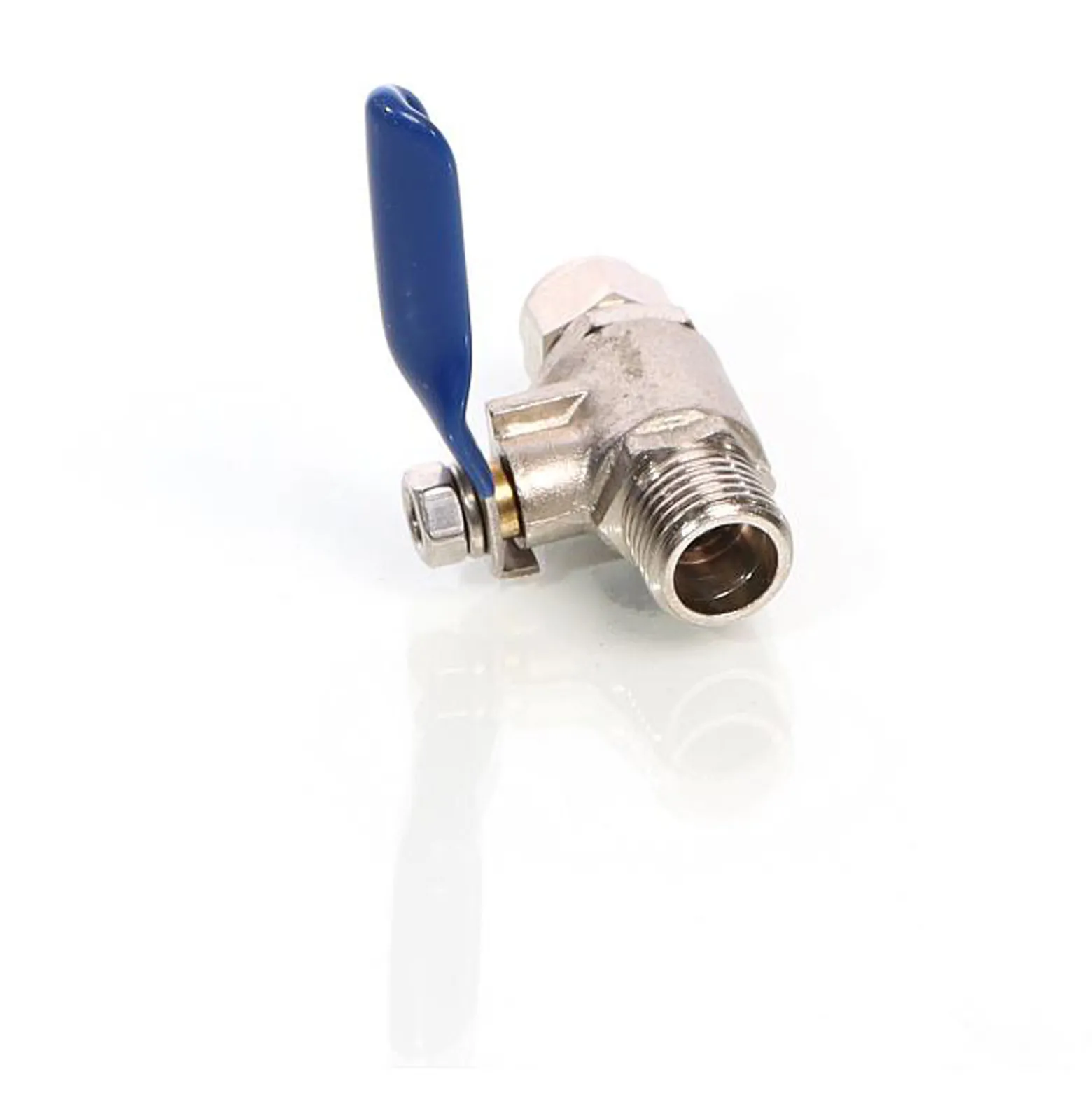Naturewater Kugelventil mit Jaco Fitting, 6,35 mm (1/4") AG und Schlauchanschluss, Ventil für Umkehrosmose, für Trinkwasser, Umkehrosmose (RO)