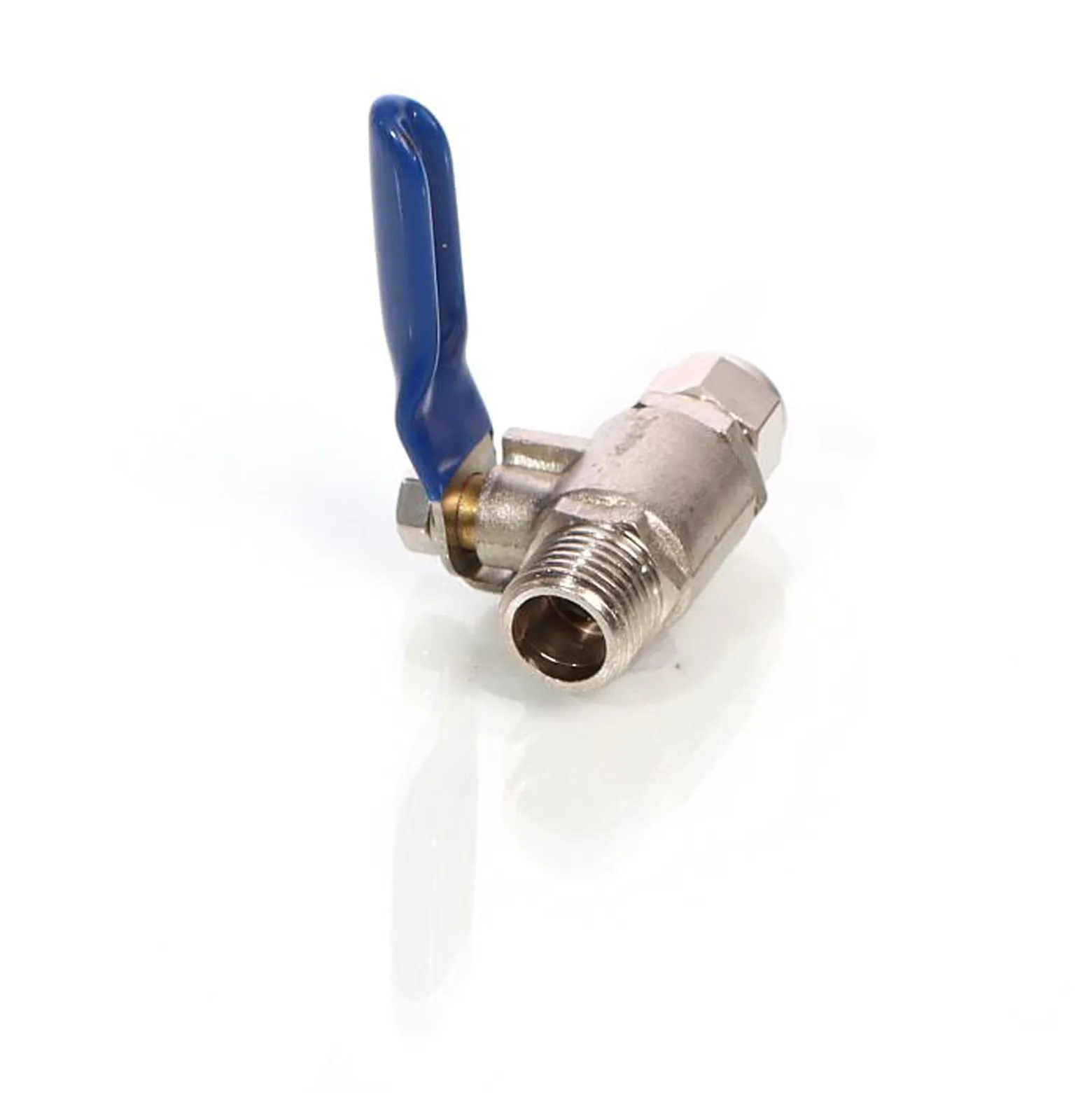 Naturewater Kugelventil mit Jaco Fitting, 6,35 mm (1/4") AG und Schlauchanschluss, Ventil für Umkehrosmose, für Trinkwasser, Umkehrosmose (RO)