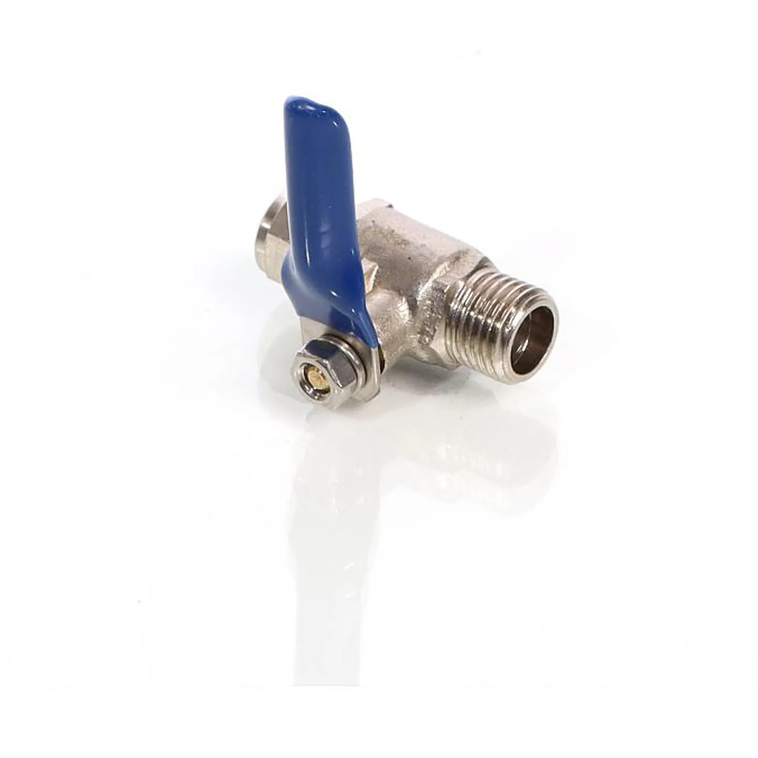 Naturewater Kugelventil mit Jaco Fitting, 6,35 mm (1/4") AG und Schlauchanschluss, Ventil für Umkehrosmose, für Trinkwasser, Umkehrosmose (RO)