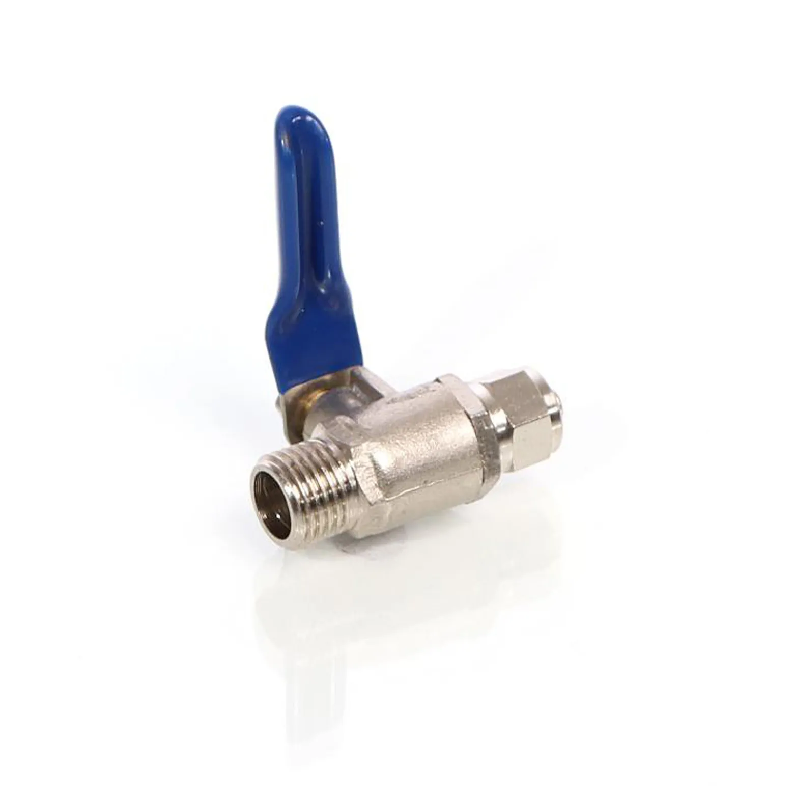 Naturewater Kugelventil mit Jaco Fitting, 6,35 mm (1/4") AG und Schlauchanschluss, Ventil für Umkehrosmose, für Trinkwasser, Umkehrosmose (RO)