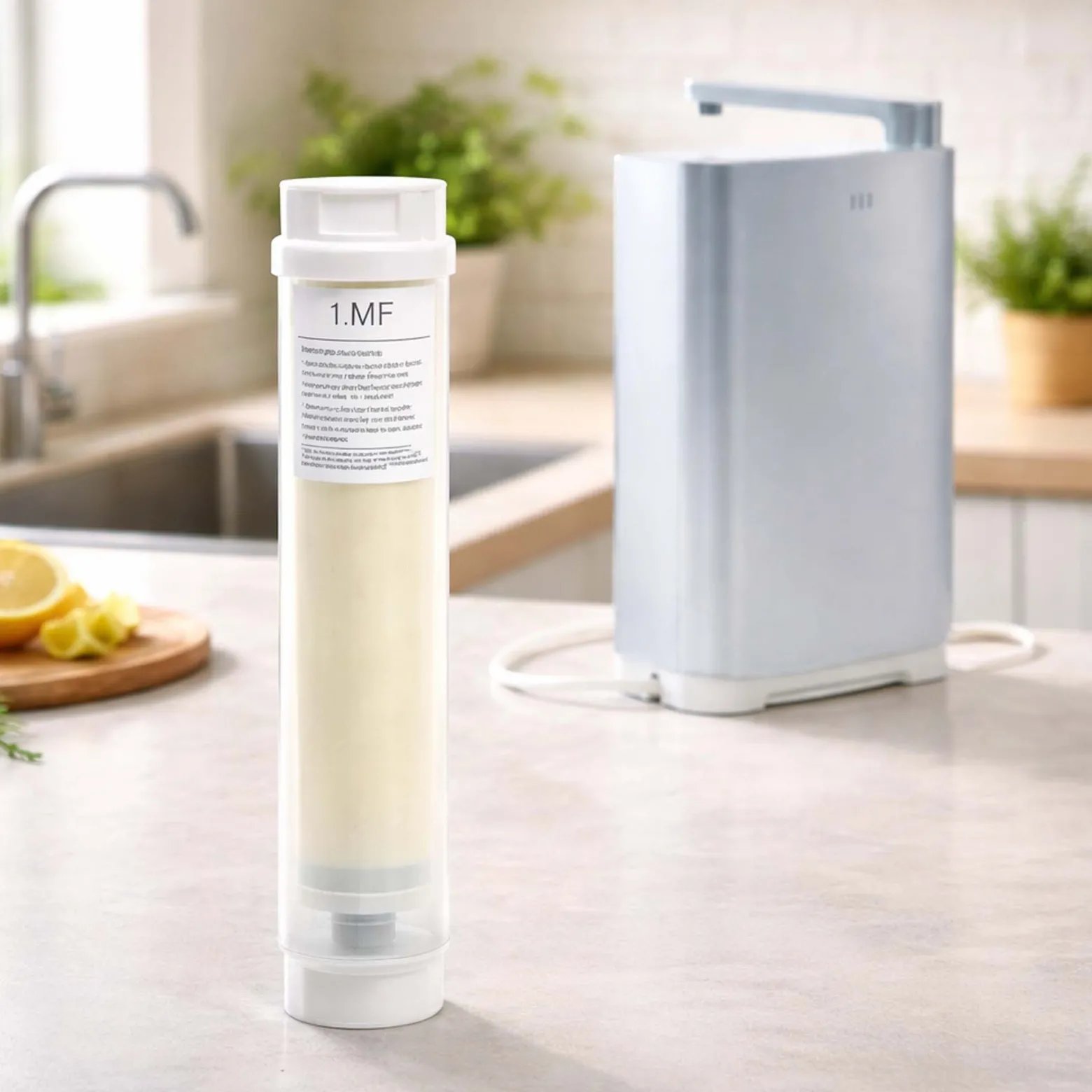 Naturewater MF-UF01 2 l/min Mikrofilter zur Wasseraufbereitung, Filterkartusche für Wasserfilter entfernt u.a. organische Stoffe, Trinkwasser Filter