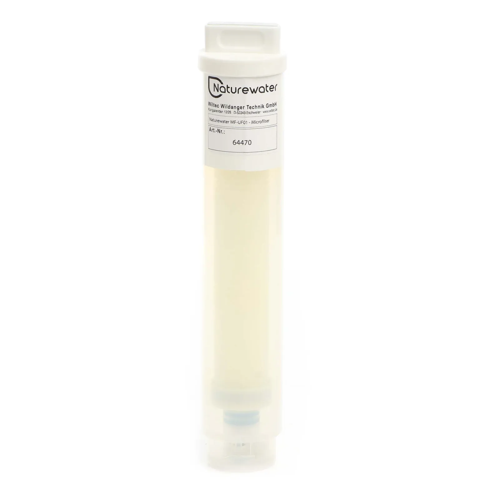 Naturewater MF-UF01 2 l/min Mikrofilter zur Wasseraufbereitung, Filterkartusche für Wasserfilter entfernt u.a. organische Stoffe, Trinkwasser Filter