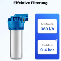 Naturewater NW-BR10A 1 Stufen Wasserfilter, 5 µ, 26,16 mm (3/4