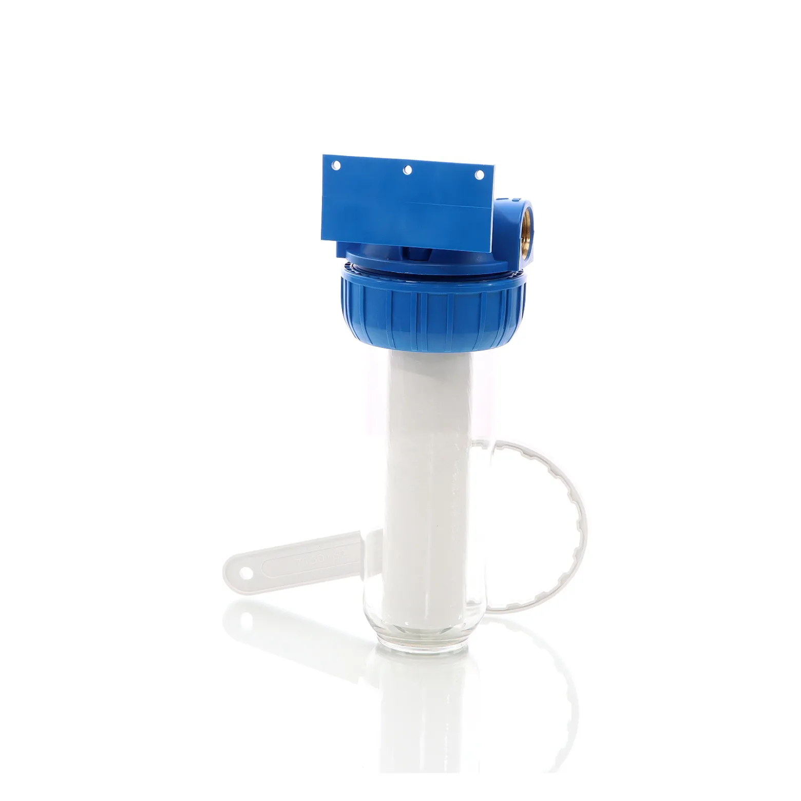 Naturewater NW-BR10B-S 1 Stufen Wasserfilter, 5 µ, 32,89 mm (1") Filtereinsatz, Ø60 mm PP Kartusche, Filter Wandhalterung, Filterschlüssel, Sedimentfilter