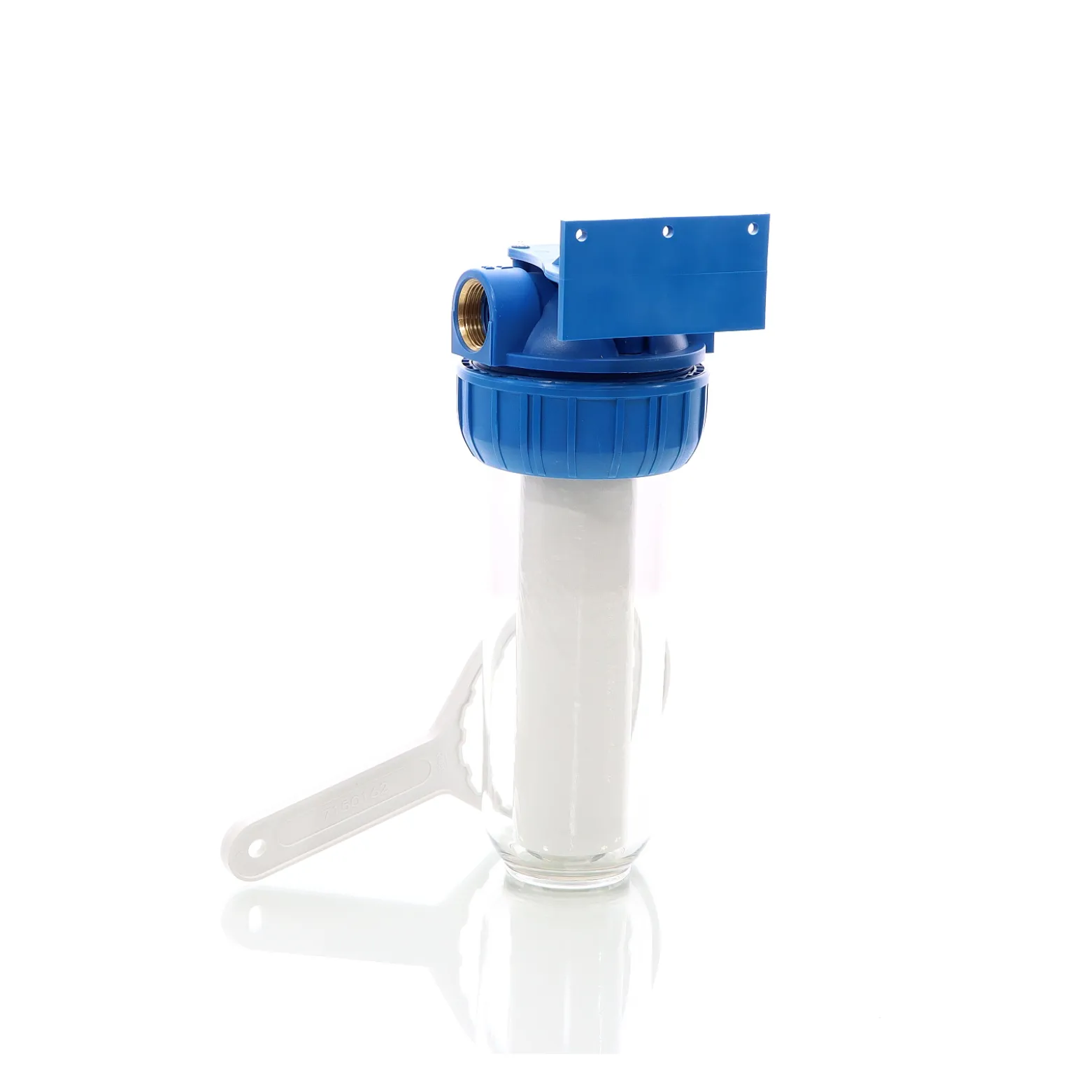 Naturewater NW-BR10B-S 1 Stufen Wasserfilter, 5 µ, 32,89 mm (1") Filtereinsatz, Ø60 mm PP Kartusche, Filter Wandhalterung, Filterschlüssel, Sedimentfilter