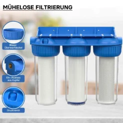 Naturewater NW-BR10B4 3 Stufen Wasserfilter, 5 µ, 26,16 mm (3/4