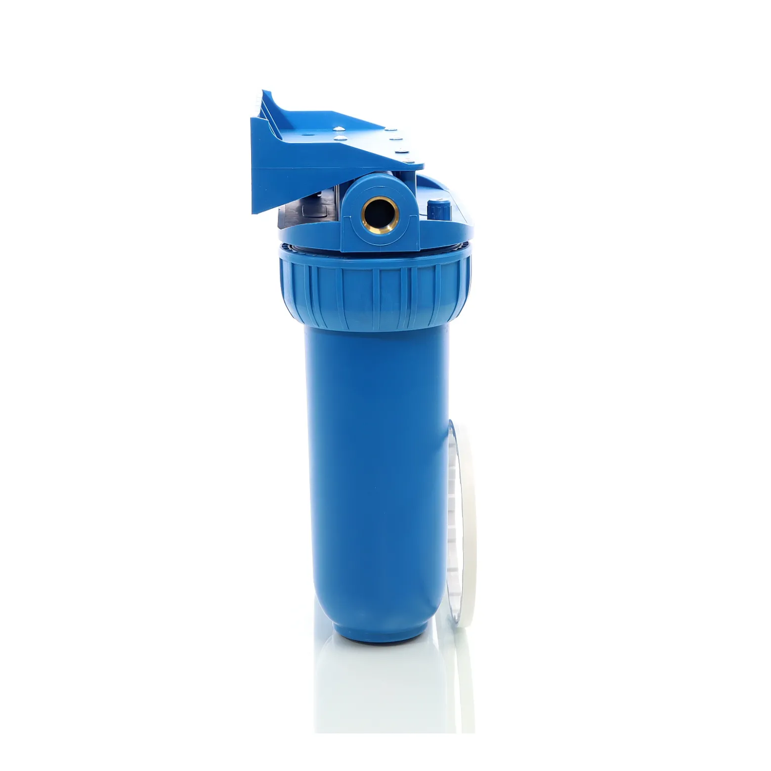 Naturewater NW-BR10B2 2 Stufen Wasserfilter Doppelfilter, 5 µ, 20,67 mm (1/2"), Ø62 mm PP Kartusche, Filter Wandhalterung, Filterschlüssel, Sedimentfilter Aktivkohleblock