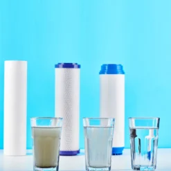 Naturewater NW-BR10B5 3 Stufen Wasserfilter, 5 µ, 26,16 mm (3/4"), Ø60 mm PP Kartusche, Filter Wandhalterung, Filterschlüssel, Sedimentfilter Aktivkohleblock Aktivkohlegranulat