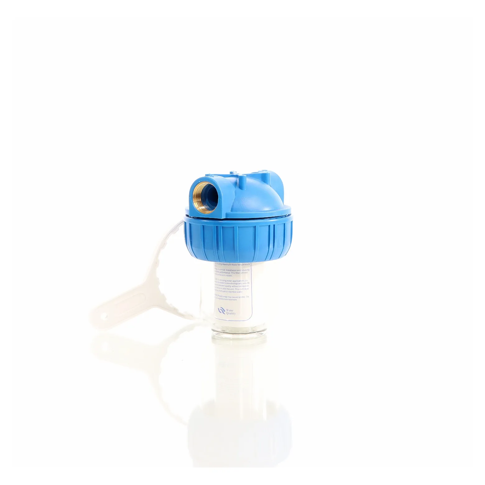 Naturewater NW-BR5B 1 Stufen Wasserfilter, 5 µ Filterfeinheit, 32,89 mm (1") Filtereinsatz, Ø60 mm PP Kartusche, Filter Wandhalterung, Filterschlüssel, Sedimentfilter