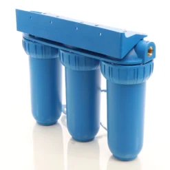 Naturewater NW-BR10B5 3 Stufen Wasserfilter, 5 µ, 20,67 mm (1/2"), Ø60 mm PP Kartusche, Filter Wandhalterung, Filterschlüssel, Sedimentfilter Aktivkohleblock Aktivkohlegranulat