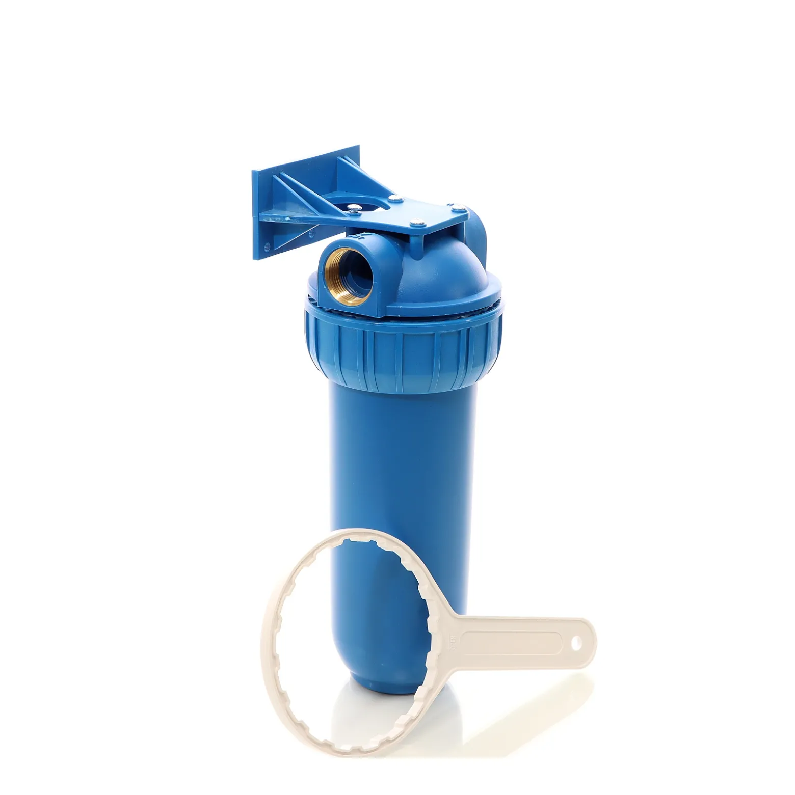 Naturewater NW-BR10B1 1 Stufen Wasserfilter, 5 µ, 32,89 mm (1") Filtereinsatz, Ø60 mm PP Kartusche, Filter Wandhalterung, Filterschlüssel, Sedimentfilter