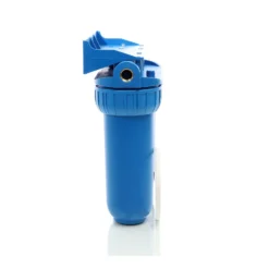 Naturewater NW-BR10B2 2 Stufen Wasserfilter Doppelfilter, 5 µ, 32,89 mm (1"), Ø62 mm PP Kartusche, Filter Wandhalterung, Filterschlüssel, Sedimentfilter Aktivkohleblock