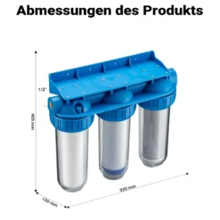 Naturewater NW-BR10B4 3 Stufen Wasserfilter, 5 µ, 20,67 mm (1/2