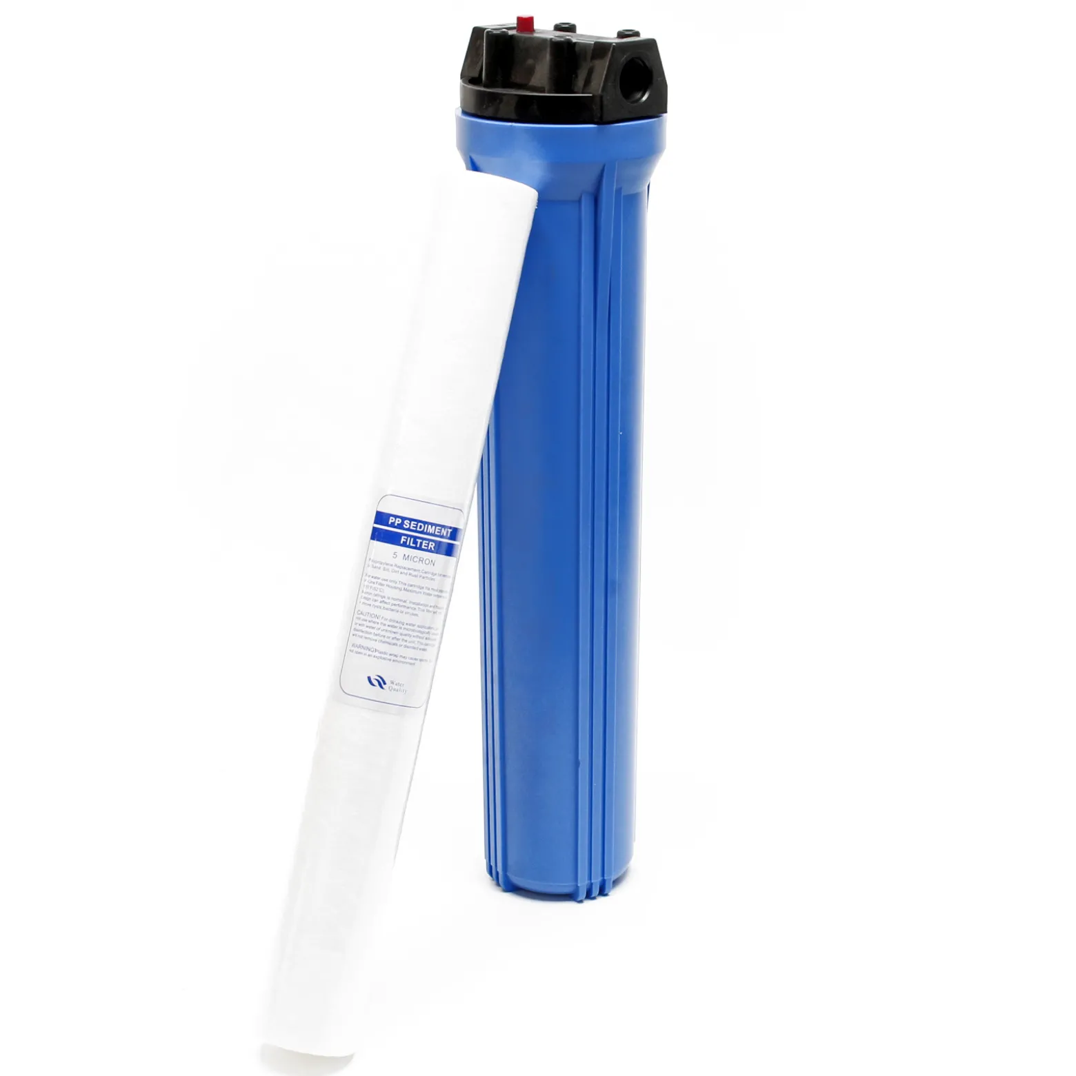 Naturewater NW-BRK01 1 Stufen Wasserfilter, 5 µ, 26,16 mm (3/4") Filtereinsatz, PP Kartusche Filter, Filterschlüssel, Sedimentfilter